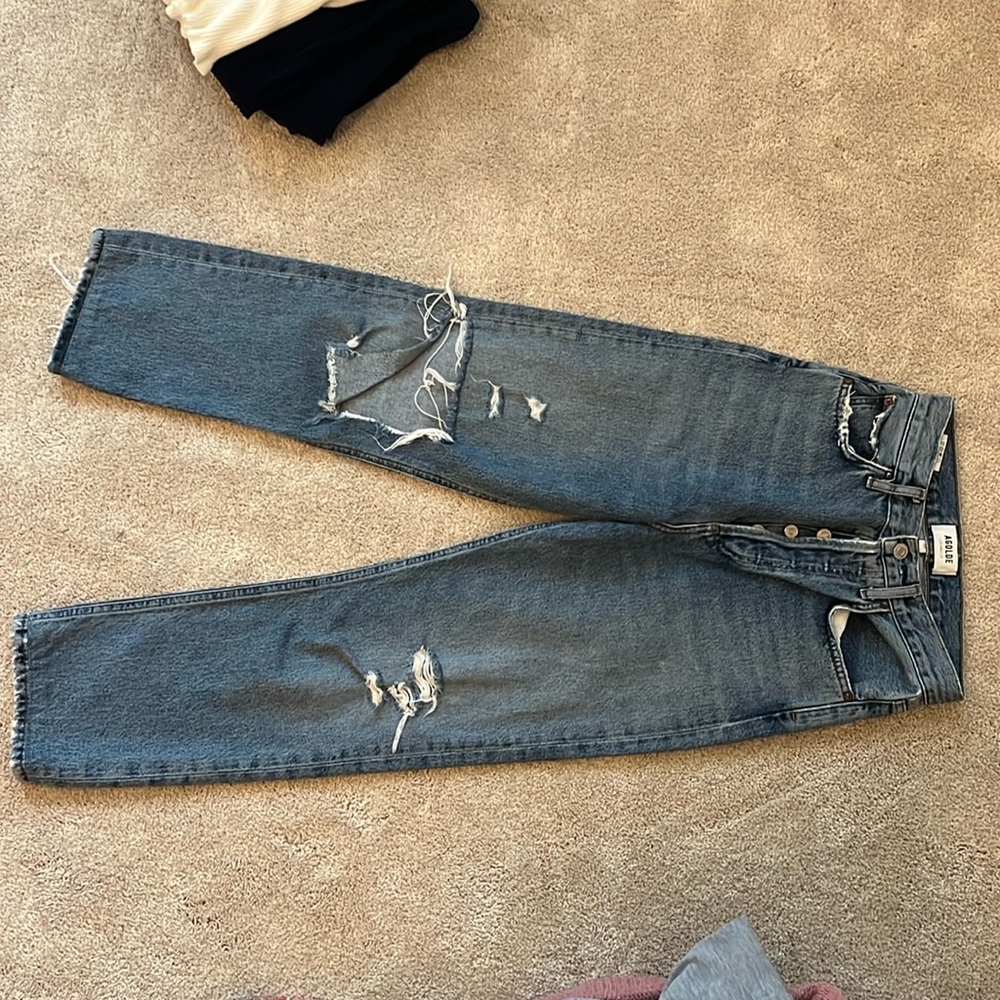 90s Pinch Waist Straight Leg